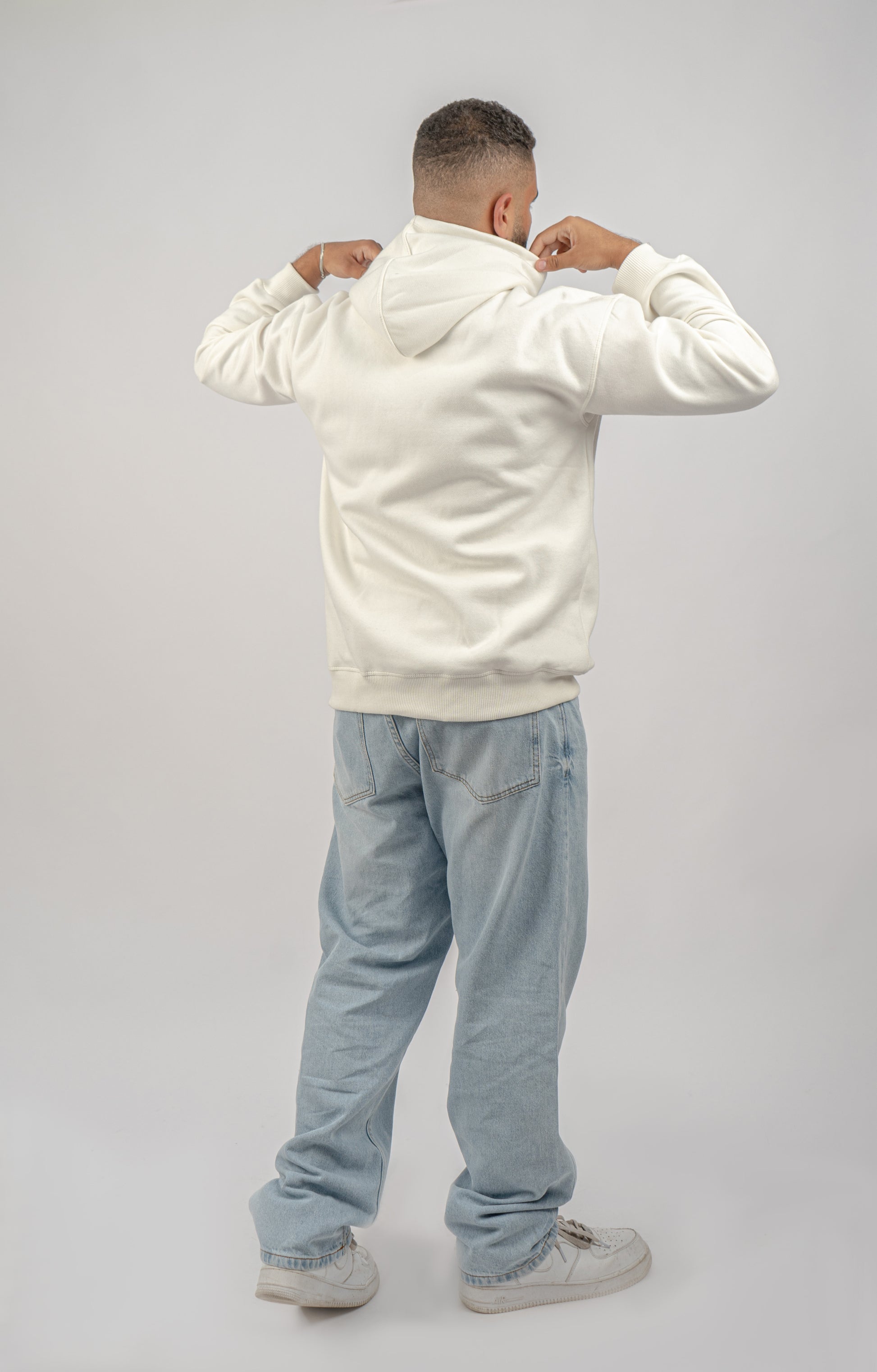 Off white plain Hoodie