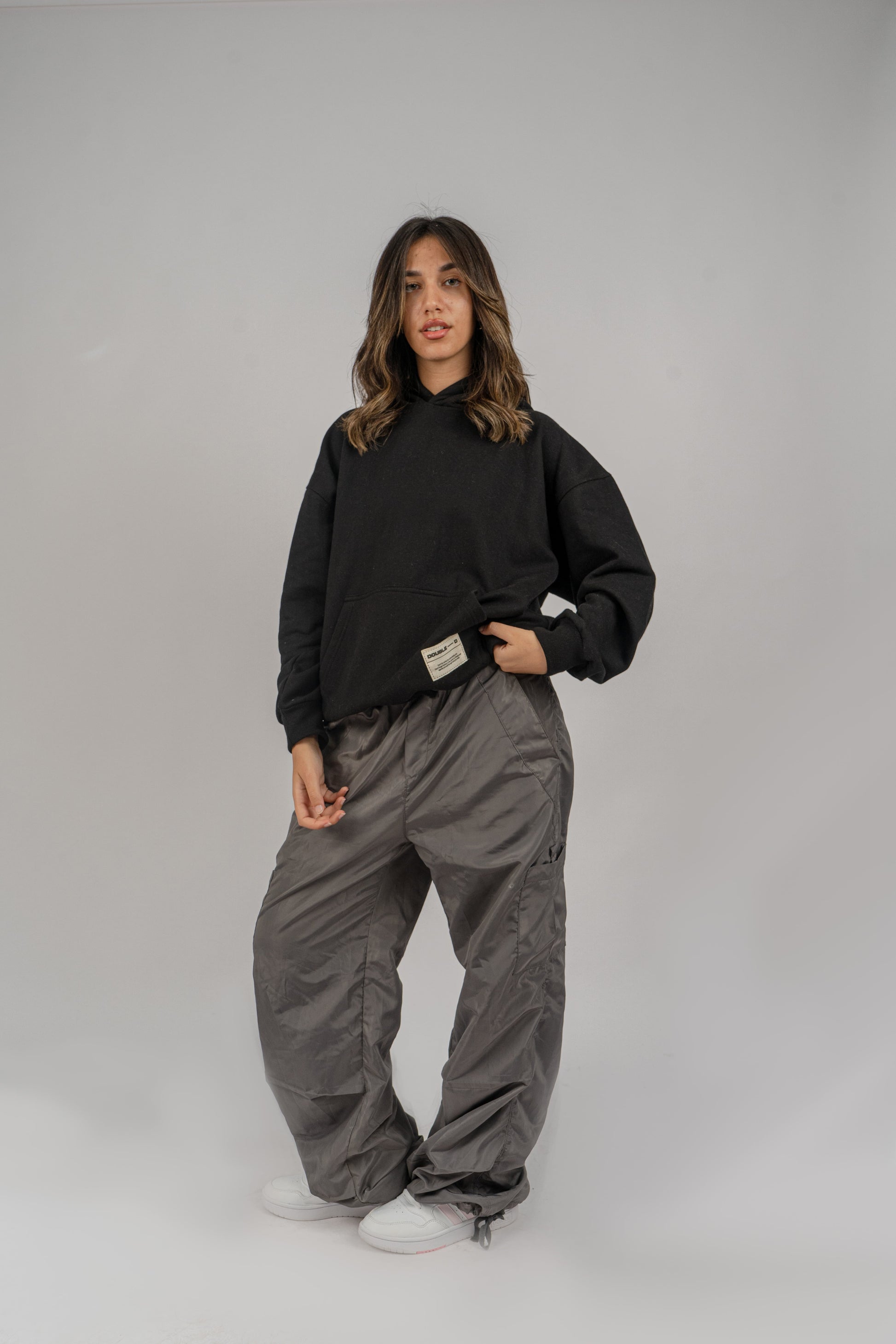 Black plain Hoodie