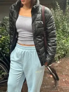 Light Blue Straight Leg Sweatpants
