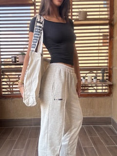 Light Gray  Straight Leg Sweatpants