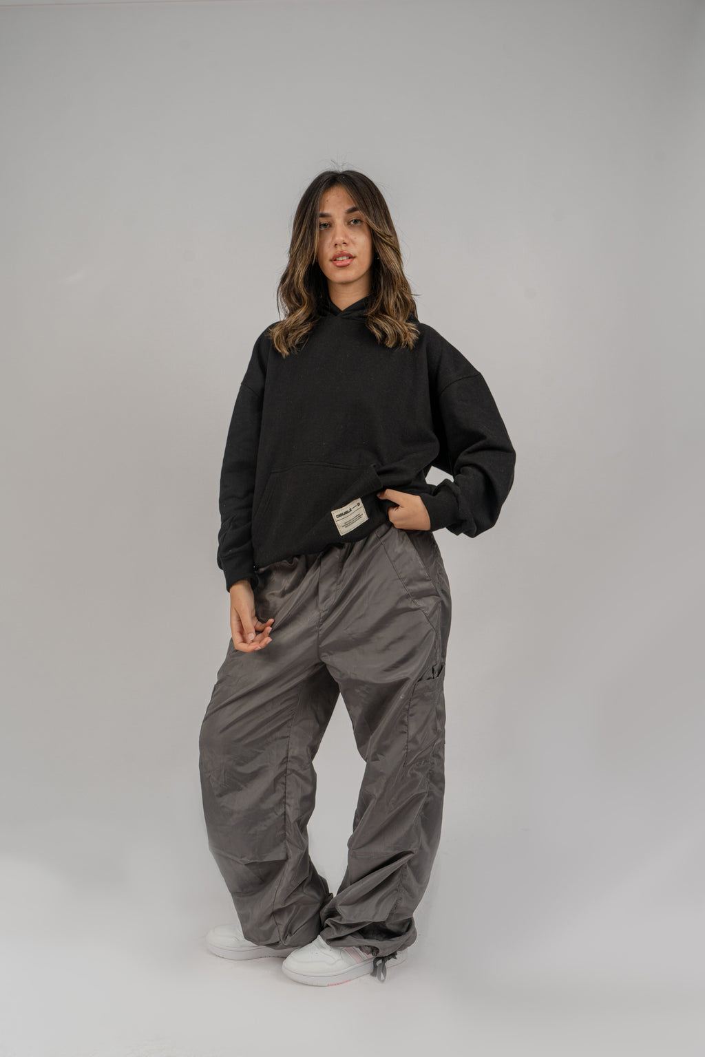 Black plain Hoodie